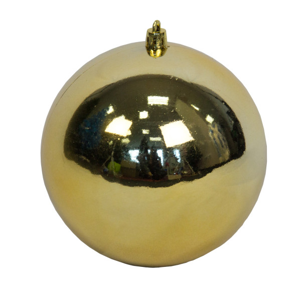 Ялинкова іграшка - куля, D12 см, золотиста, глянець, пластик (890902)