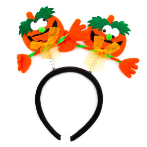 Карнавальний обідок Гарбуз, помаранчевий, чорний (513337-2)