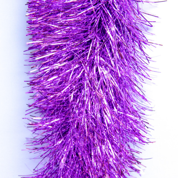 Новорічна прикраса - мішура, 300x12 см, ПВХ, фіолетовий (ГП-120/3-5)