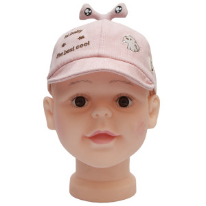 Кепка дитяча з написом, рожева, 46 см, 2-4 роки, бавовна (517847)