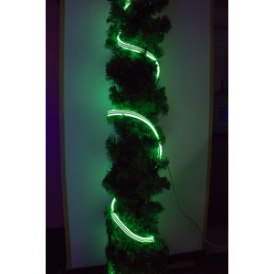 Неонова світлодіодна гірлянда-трубка SMD2835 LED, 5 м, зелений, кріплення, IP20 (950095)