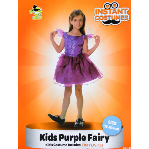 Дитячий карнавальний костюм фея-фіалка, зріст 110-120 см, фіолетовий, віскоза, поліестер (CC548B)