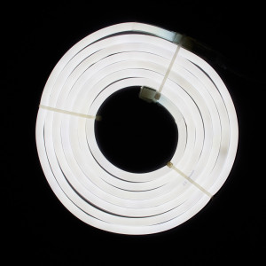 Неонова світлодіодна гірлянда-трубка SMD2835 LED, 3 м, теплий білий, кріплення, IP20 (950057)