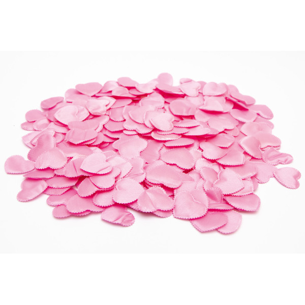 Хлопавка пневматична, 60 см, рожеві тканинні сердечка (400669-4)