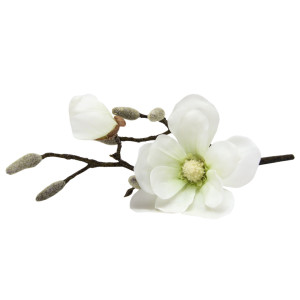 Штучна квітка Магнолія, 45 см, білий (631505)