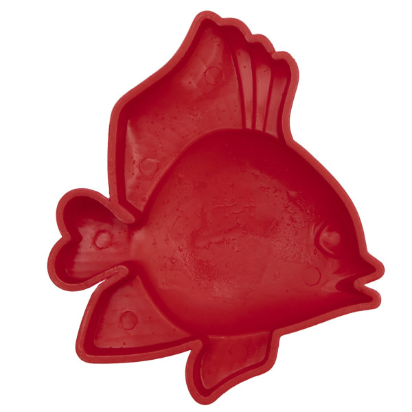 Формочка - рибка, 12,5 см, червона, пластик (JH2-004B-2)
