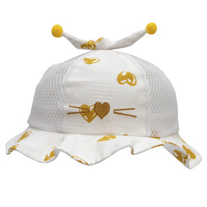 Панама дитяча з сіткою, білий, 46-50 см, 2-4 роки, бавовна (517717)