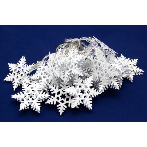 Світлодіодна гірлянда-нитка - зірки, 4 м, 20 л, 3AA батарейки, теплий білий, IP20 (652419)