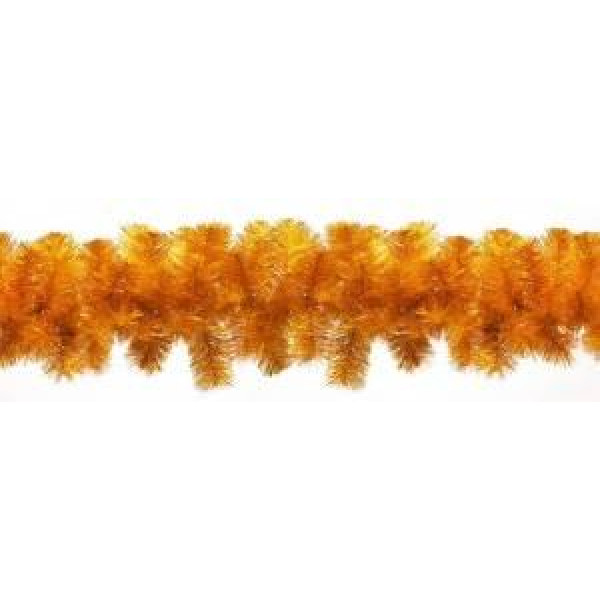 Гірлянда штучна хвойна, золотистий, 270 см довжина, 35 см діаметр, ПВХ (МГ-35/3)