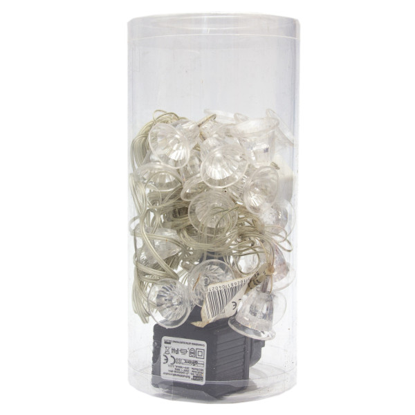 Світлодіодна гірлянда - дзвіночки, 3,6 м, 24 л, синій, IP44 (040216)