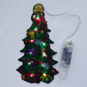 Світлодіодна декорація - Ялинка, 25x13,5 см, 10л, пластик, IP20 (640249)