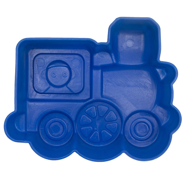 Формочка - паровозик, 16x13x3,5 см, синій, пластик (JH2-006-3)