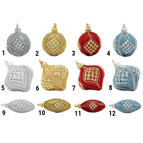 Ялинкова іграшка - Олива, 12 см, червоний, пінопласт, пластик (661435-11)