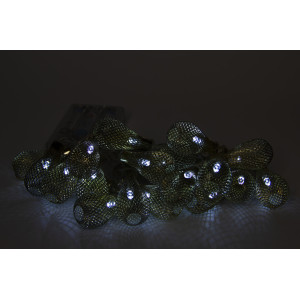 Світлодіодна гірлянда з насадками, 3 м, 20Л, на батарейках, білий, IP20 (651856)