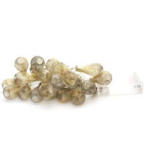 Світлодіодна гірлянда з насадками, 3 м, 20Л, на батарейках, білий, IP20 (651856)