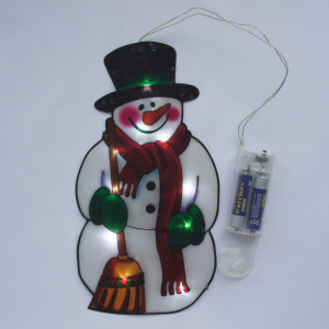 Світлодіодна декорація - Сніговик, 25x13,5 см, 10л, пластик, IP20 (640287)