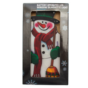 Світлодіодна декорація - Сніговик, 25x13,5 см, 10л, пластик, IP20 (640287)