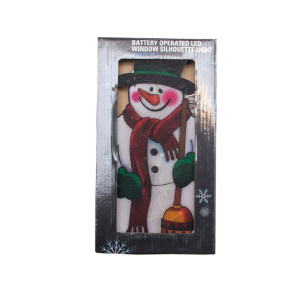 Світлодіодна декорація - Сніговик, 25x13,5 см, 10л, пластик, IP20 (640287)