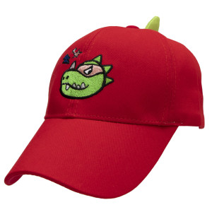 Кепка дитяча T-Rex, червоний, 51 см, 5-10 років, бавовна (517533)