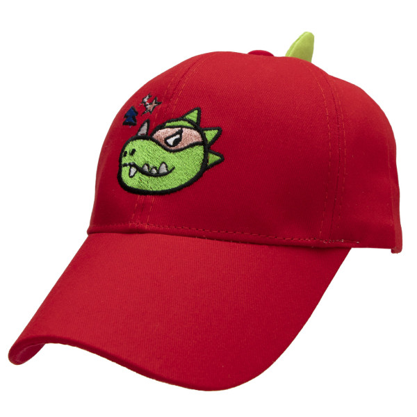 Кепка дитяча T-Rex, червоний, 51 см, 5-10 років, бавовна (517533)