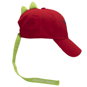 Кепка дитяча T-Rex, червоний, 51 см, 5-10 років, бавовна (517533)