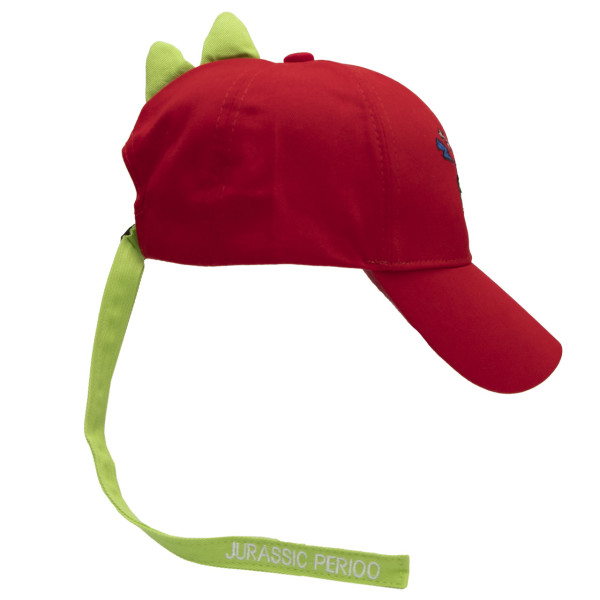 Кепка дитяча T-Rex, червоний, 51 см, 5-10 років, бавовна (517533)