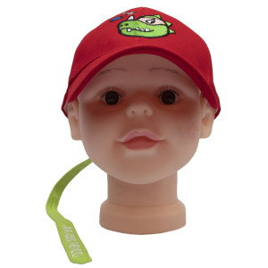 Кепка дитяча T-Rex, червоний, 51 см, 5-10 років, бавовна (517533)