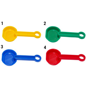 Ситечко Jiahe Plastic, 19 см, червоний, пластик (JH1-004-4)