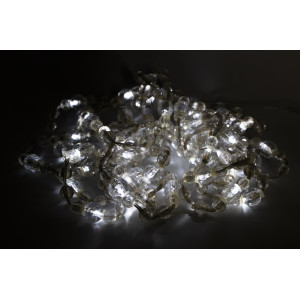 Світлодіодна гірлянда - перлинні кульки, 5 м, 56 л, холодний білий, IP44 (040360)