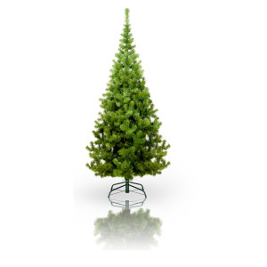 Ялинка штучна - Соня, 270 см, з 3 частин, металева ніжка, сосна, зелений, ПВХ (МС-270)
