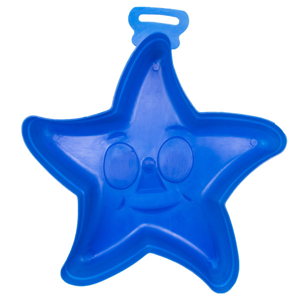 Формочка - морська зірка, 20x20x4 см, синій, пластик (JH2-012-3)