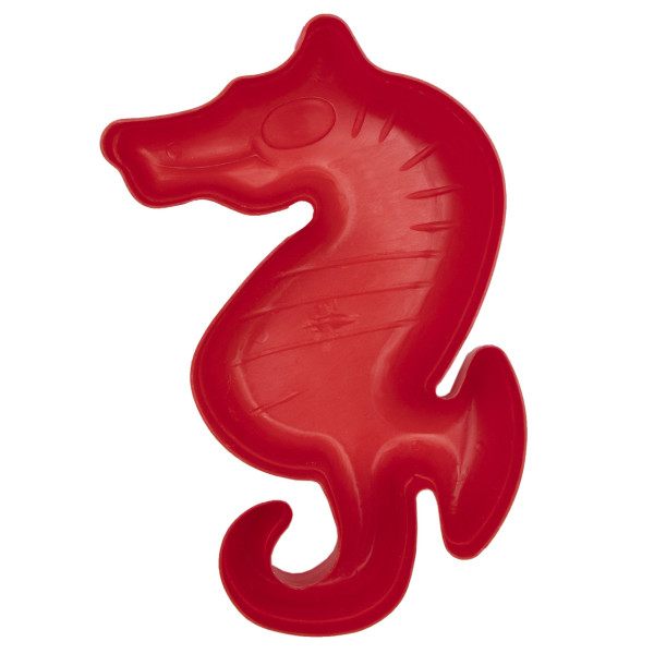 Формочка - морський коник, 20,5x13,5x4 см, червоний, пластик (JH2-011-2)