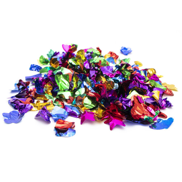 Хлопавка пневматична - шампанське CELEBRATE, 30 см, різнокольорові фігурки з фольги (400492-1)