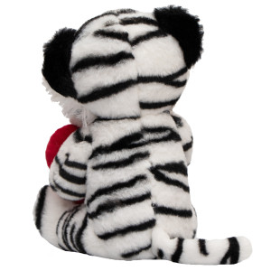 М'яка іграшка - тигреня з серцем, 22 см, білий, плюш (395773)