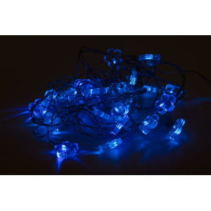 Світлодіодна гірлянда - сніжинки, 3,6 м, 24 л, синій, IP44 (040261)