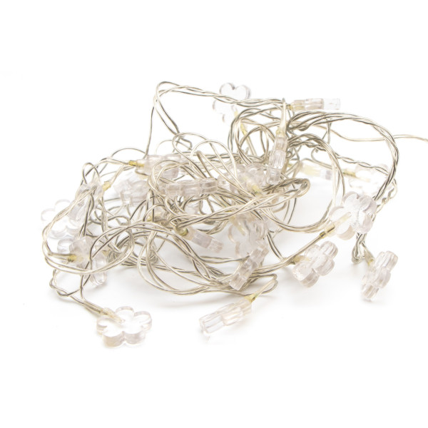 Світлодіодна гірлянда - сніжинки, 3,6 м, 24 л, синій, IP44 (040261)