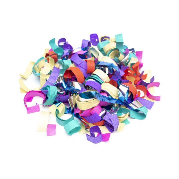 Хлопавка пневматична, 80 см, різнокольорові фігурки з фольги та паперу (400294)