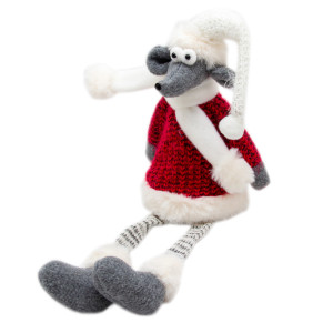М'яка іграшка - Щур з висячими ніжками, 50 см, сірий, текстиль (460365)