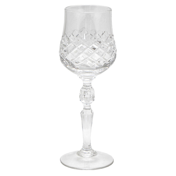 Кришталева чарка, візерунок - дрібний ромб, 15 см, 100 мл (7841/1-3)