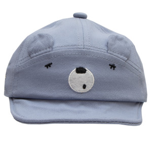 Кепка дитяча ведмедик, блакитний, 43 см, 1-3 років, бавовна (517380)