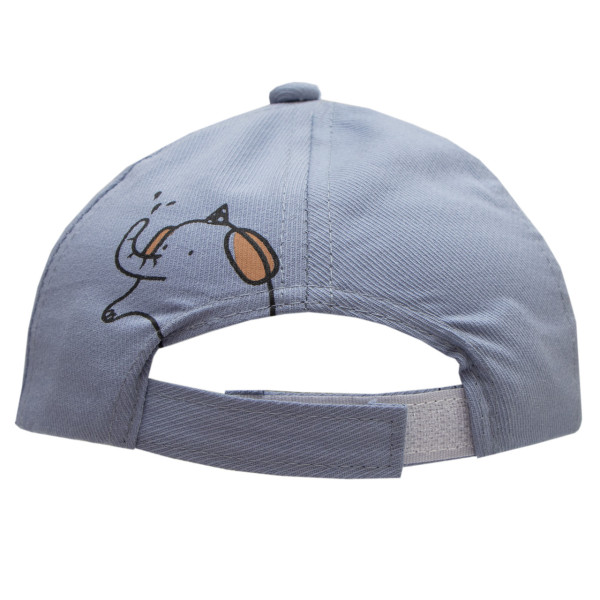 Кепка дитяча ведмедик, блакитний, 43 см, 1-3 років, бавовна (517380)