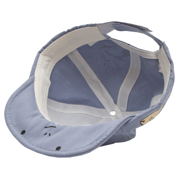 Кепка дитяча ведмедик, блакитний, 43 см, 1-3 років, бавовна (517380)