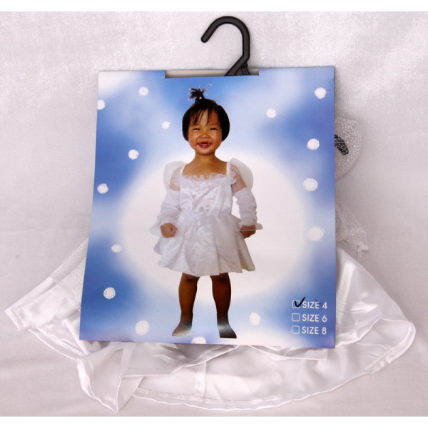 Дитяча карнавальна сукня, 6 років - 115 см, білий, поліестер (460861-2)