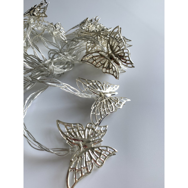 Світлодіодна гірлянда-нить - зірки, 4 м, 20 л, 3AA батарейки, теплий білий, IP20 (652402)