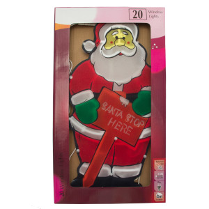 Світлодіодна декорація - Санта (Дід Мороз), 42,5x22,5 см, 20л, пластик, IP20 (640133)