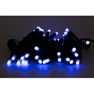Світлодіодна гірлянда, 4 м, 40 л, синій, подовжувач, IP44 (040537)
