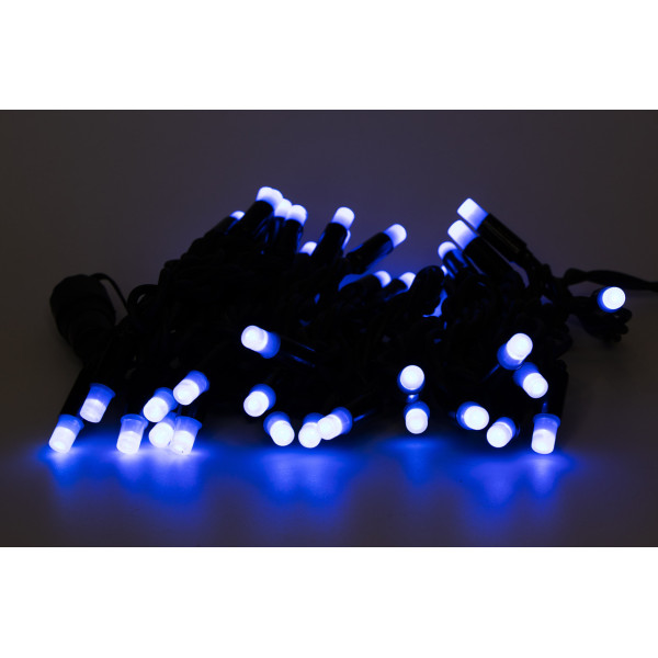 Світлодіодна гірлянда, 4 м, 40 л, синій, подовжувач, IP44 (040537)