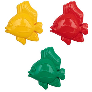 Формочка - рибка, 12,5 см, жовта, пластик (JH2-004B-1)