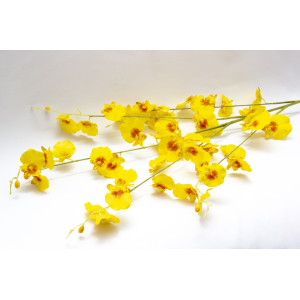 Штучна квітка Орхідея, 88 см, жовтий (630157)
