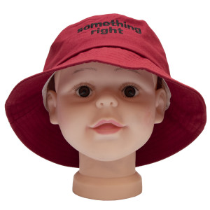 Панама дитяча Something Right, червоний, 52 см, 3-6 років, бавовна (517304)